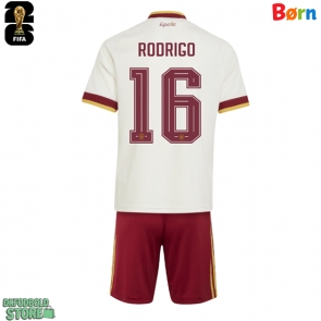 Spanien Rodri Hernandez #16 Replika Babytøj Udebanesæt Børn VM 2026 Kortærmet (+ Korte bukser)